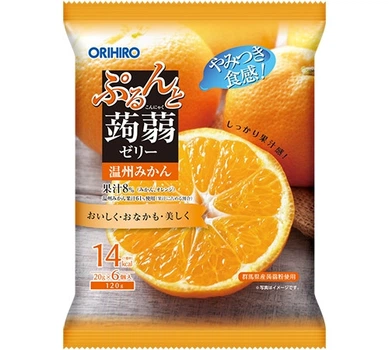 ORIHIRO Purunto Konjac Jelly низькокалорійне конняку-желе (мандарин), 120 г