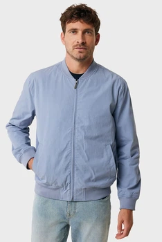 Блакитний чоловічий бомбер Cotton blend bomber jacket Mexx M MF006800751M