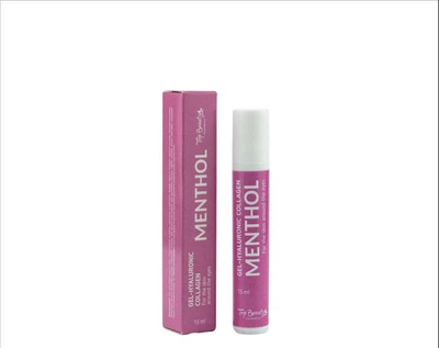 Жидкие патчи Top Beauty Gel-hyaluronic & Collagen Menthol для ухода за кожей вокруг глаз с роликом 15 мл