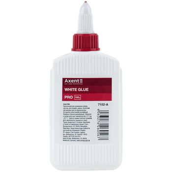 Клей ПВА Axent PRO 7152-A, ковпачок-дозатор, 100 мл 4063276260567