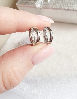 Серебряные серьги кольца 1,2см серебро 925пробы