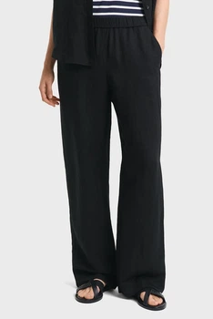Жіночі чорні лляні штани REL LINEN BLEND PULL ON PANTS Gant 36 4150348