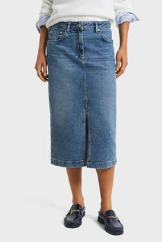 Жіноча синя джинсова спідниця MIDI DENIM SKIRT Gant 34 4400175
