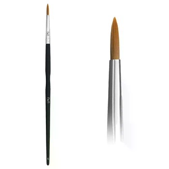 Кисточка для бровей ультратонкая OKO lash&brow № 7 BLACK EDITION