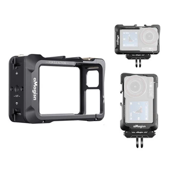 Алюминиевая рамка aMagisn AA14 для Action 5 Pro с силиконовым колпачком на линзу (3F396A3840BB)