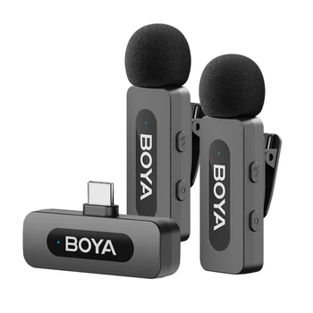 Беспроводной двойной микрофон Type-C Android/iPhone 50 м BOYA (B32A9962CC73)