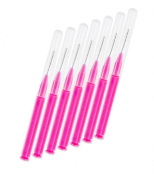 Щеточка для бровей и ресниц Baby Brush малиновая 0,9 мм