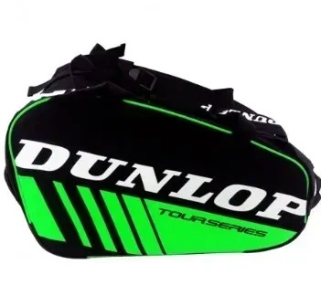 Сумка для падел тенісу Dunlop, чорно-зелена