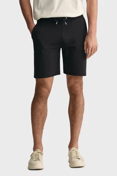 Чоловічі чорні шорти REG SHIELD SWEAT Gant L 2009027