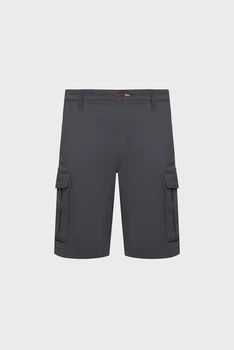 Чоловічі сірі шорти RELAXED TWILL CARGO SHORTS Gant 34 205069