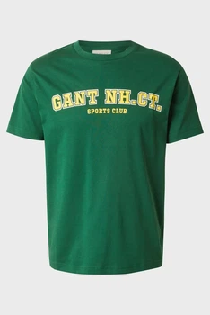 Чоловіча зелена футболка GRAPHIC SS T-SHIRT Gant M 2003345