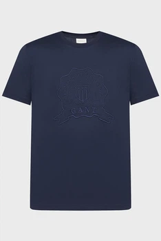 Чоловіча темно-синя футболка EMBROIDERED Gant M 2003368