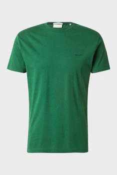 Чоловіча зелена футболка CONTRAST LOGO SS T-SHIRT Gant M 2013032