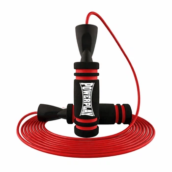 Скакалка швидкісна PowerPlay Jump Rope 4213 чорно-червона 3 м (PP_4213_Red)