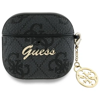 Чохол для навушників Guess 4G Charm Collection для AirPods 4 Black (GUA4G4GSMK)