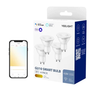Умная лампочка Yeelight W1 GU10 (Dimmable) (4 pack) (YLDP004-4pcs)
