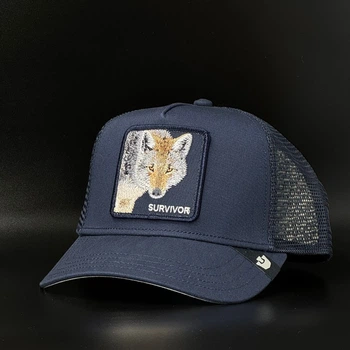 Синяя кепка с сеткой Goorin Bros. Survivor Trucker 101-3003-EDG01