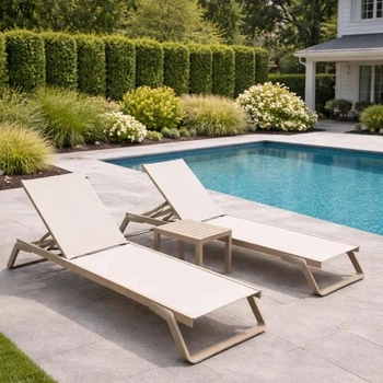Комплект 2 шезлонга Siesta Tropic + Стол Siesta Ocean Side Table - Taupe