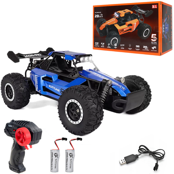 Машинка багги на радиоуправлении 20 км/ч DRIFT OFF-ROAD синего цвета (3699-087)