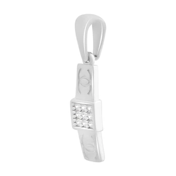 Серебряная подвеска с фианитами 0.09ct (2197454)