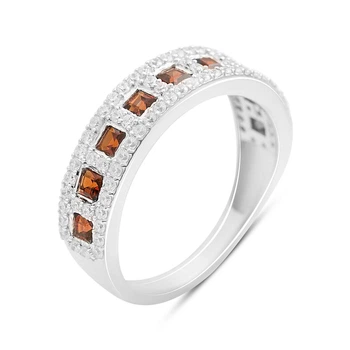 Серебряное кольцо с натуральным гранатом 1.503ct, вес изделия 3,3 гр (2204237)