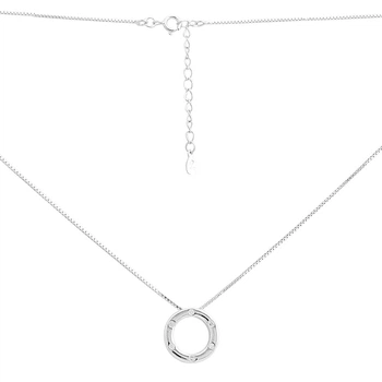 Серебряное колье с фианитами, вес изделия 3,88 гр (2209188)