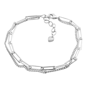 Серебряный браслет с без камней, вес изделия 4,09 гр (2206415)