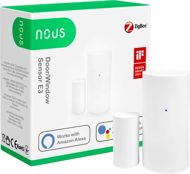 Розумний датчик відкриття дверей/вікна Nous E3 ZigBee (5907772033876)