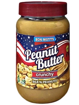 Паста арахисовая Bon Nutts Peanut Butter Crunchy 340 г