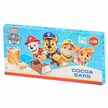Шоколадные батончики Paw Patrol с молочным шоколадом (8 шт) 100 г
