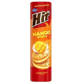 Печенье сэндвич Hit Mango Shake с манговой начинкой 220 г