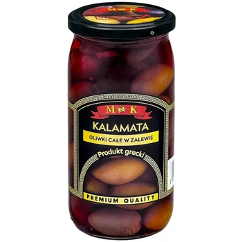 Оливки Kalamata целые в рассоле M&K Premium 350 г