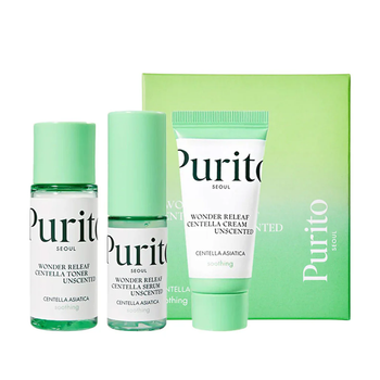 Набор миниатюр Purito SEOUL Wonder Releaf Centella Mini Kit 3в1