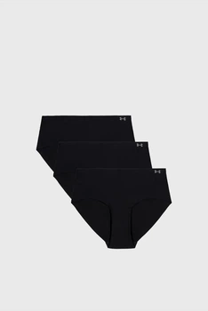 Жіночі чорні трусики (3 шт) UA Pure Stretch NS HIP Under Armour L 1383895-001