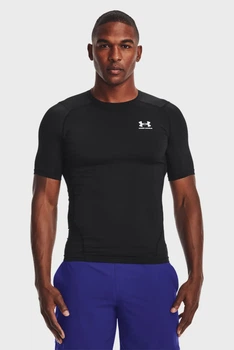 Чоловіча чорна футболка UA HG Armour Comp SS-BLK Under Armour XXL 1361518-001