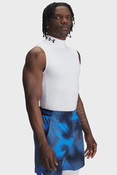 Чоловіча біла майка UA HG Armour Comp Mock SL Under Armour L 1361521-100