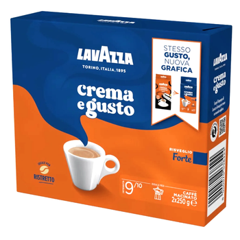 Кава мелена Lavazza Crema E Gusto Forte (2*250г), 500 г