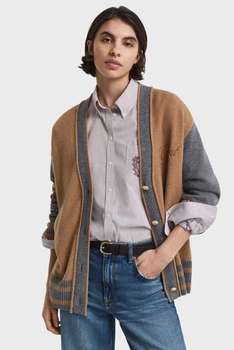 Жіночий бежевий кардиган VARSITY Gant S 4805422