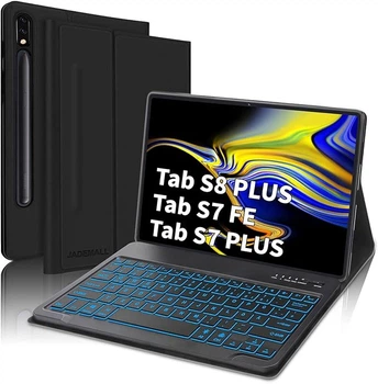 Чохол-клавіатура JADEMALL для планшета Samsung Galaxy Tab S8 Plus Чорний