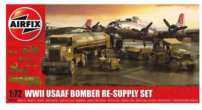 Збірна модель 1:72 комплект поповнення запасів USAAF WWII USAAF Bomber Re-Supply Set Airfix A06304