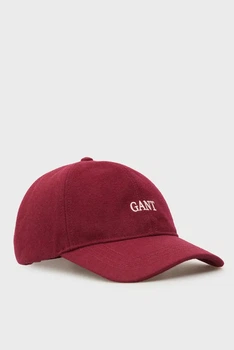 Чоловіча бордова шерстяна кепка GRAPHIC Gant OS 9901289