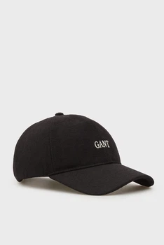 Чоловіча чорна шерстяна кепка GRAPHIC Gant OS 9901289