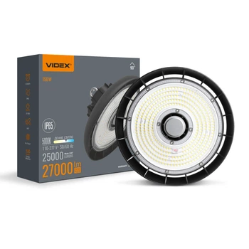 LED светильник высотный ХайБей VIDEX 150W 5000K 27000Lm Черный