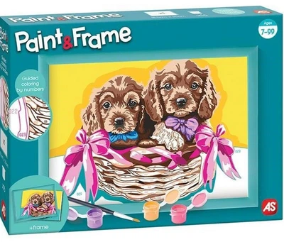 Рисование по номерам As Company Paint & Frame Очаровательные щенки 1038-41019 (5203068410193)