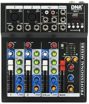 Mikser audio DNA MIX 4 USB MP3 analogowy 4 kanały (5907780141112)