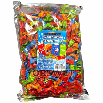 Льодяники без цукру Candy Crafter Бульбашкові Вітамінки С асорті 1 кг (0687)