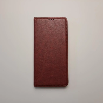 Чехол книжка Keyunfei для Xiaomi Redmi 10C, Poco C40 на магните коричневый
