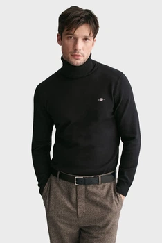 Чоловічий чорний гольф CLASSIC COTTON ROLLERNECK Gant XXL 8030563