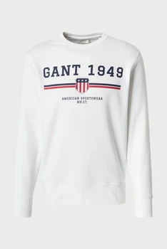 Чоловічий білий світшот GRAPHIC C-NECK Gant XL 2067043