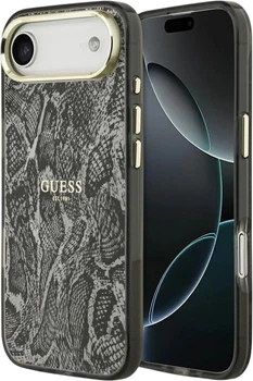 Etui Guess Python Pattern MagSafe do Apple iPhone Air Black (3666339535322)